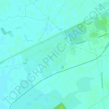 Utvin topographic map, elevation, terrain
