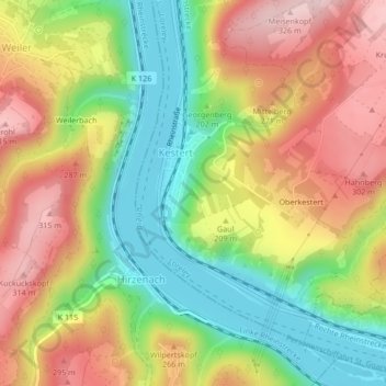 Am Rädchen topographic map, elevation, terrain