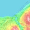 Cleveland topographic map, elevation, terrain