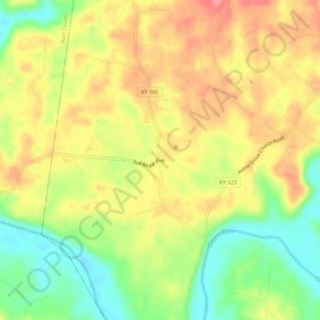 Eve topographic map, elevation, terrain