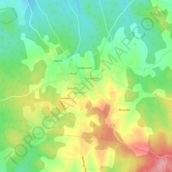 La Garenne topographic map, elevation, terrain