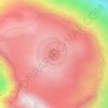 Kibo topographic map, elevation, terrain