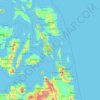 Leyte du Sud topographic map, elevation, terrain