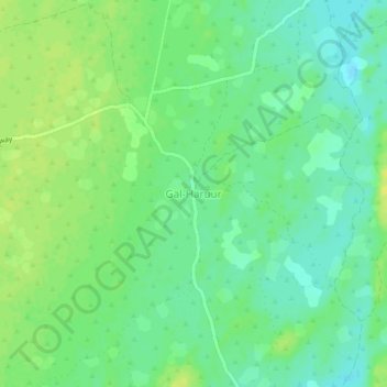 Gal-Haruur topographic map, elevation, terrain