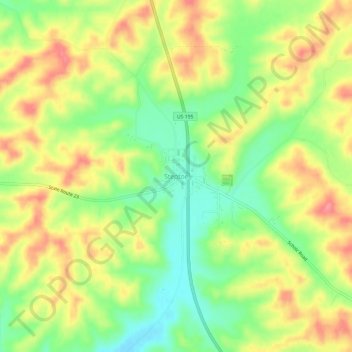 Steptoe topographic map, elevation, terrain