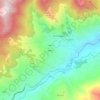 Zibana topographic map, elevation, terrain