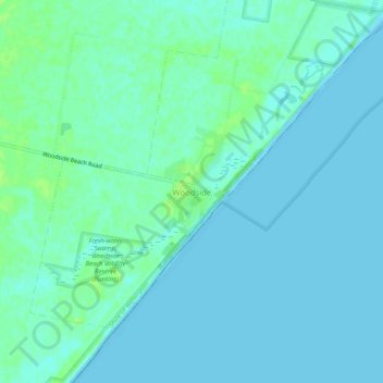 Woodside topographic map, elevation, terrain