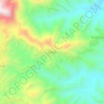 Kabati topographic map, elevation, terrain