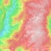 Poiares topographic map, elevation, terrain