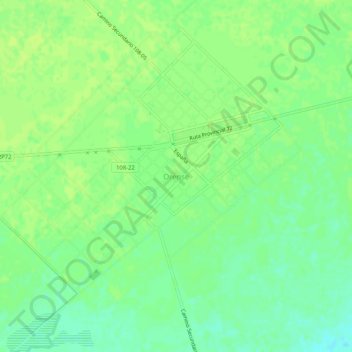 Orense topographic map, elevation, terrain