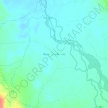 Rarampadende topographic map, elevation, terrain