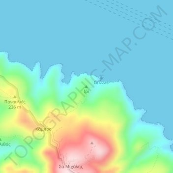 Ipi topographic map, elevation, terrain