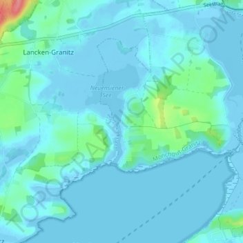 Seedorf topographic map, elevation, terrain