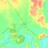 Pencil Bluff topographic map, elevation, terrain