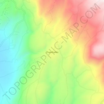 Chanchalito topographic map, elevation, terrain