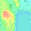 Baileys Harbor topographic map, elevation, terrain