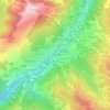 Les Pesses topographic map, elevation, terrain