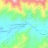 Colliguay topographic map, elevation, terrain