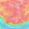 Delhi Hills topographic map, elevation, terrain