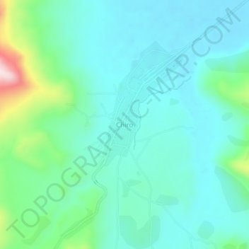 Chiro topographic map, elevation, terrain