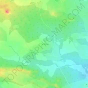 Ishe Bara topographic map, elevation, terrain