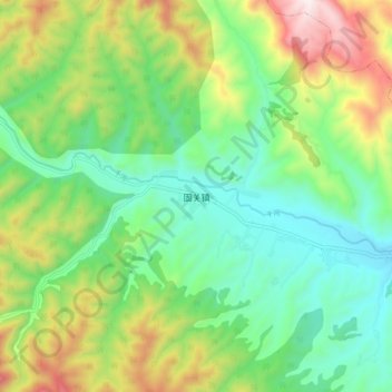 Guguan topographic map, elevation, terrain