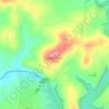 Sand Knob topographic map, elevation, terrain