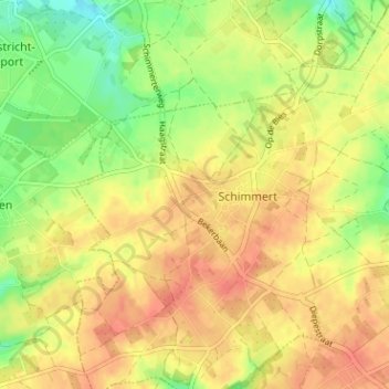 Kruis topographic map, elevation, terrain