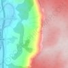Unza topographic map, elevation, terrain