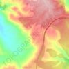 Krimda قريمدة topographic map, elevation, terrain