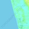 Varca Beach topographic map, elevation, terrain