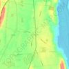 West Coxsackie topographic map, elevation, terrain