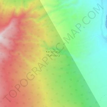 Kecamatan Tambora topographic map, elevation, terrain