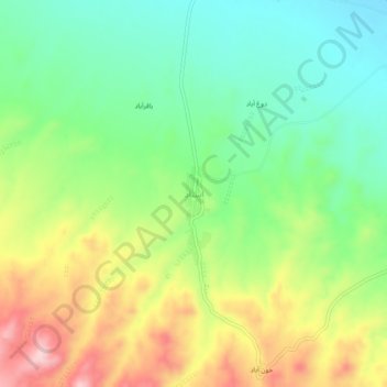 استاد topographic map, elevation, terrain