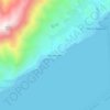 Therma Lefkados topographic map, elevation, terrain