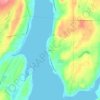 Victor topographic map, elevation, terrain