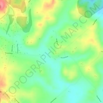 Lake Eacham topographic map, elevation, terrain