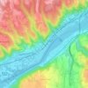 La Roche topographic map, elevation, terrain