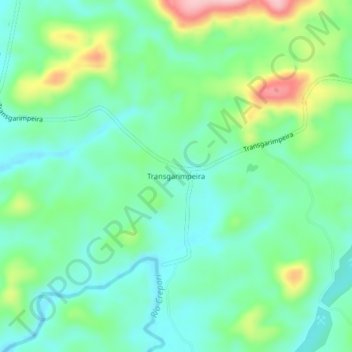 Transgarimpeira topographic map, elevation, terrain
