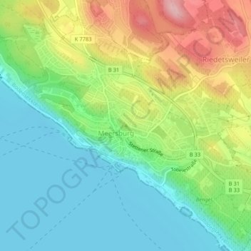 Friedrichshöhe topographic map, elevation, terrain