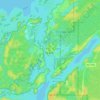 Cross Lake topographic map, elevation, terrain