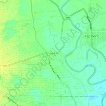 Pag-Asa topographic map, elevation, terrain