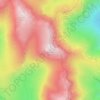 Bowfell topographic map, elevation, terrain