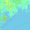 Eastern Island topographic map, elevation, terrain