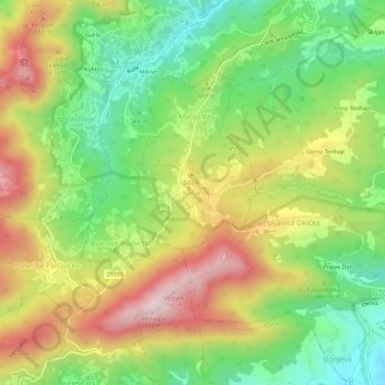 Kotari topographic map, elevation, terrain