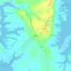 Ridge topographic map, elevation, terrain