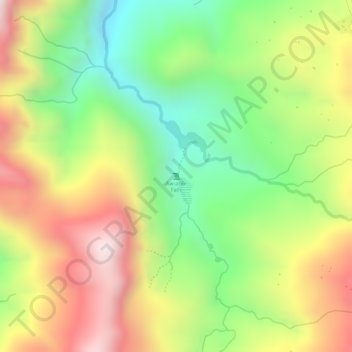 Aw-asen Falls topographic map, elevation, terrain