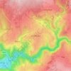 Xhoffraix topographic map, elevation, terrain
