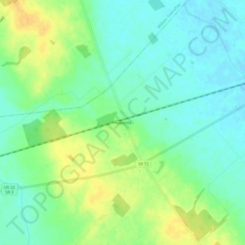 Reesville topographic map, elevation, terrain