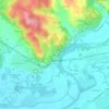 Le Sud topographic map, elevation, terrain